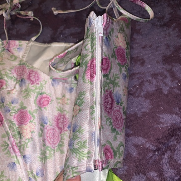 Dolls Kill Sugar Thrillz Blooming Polaroid Fever Corset Top - Picture 4 of 5